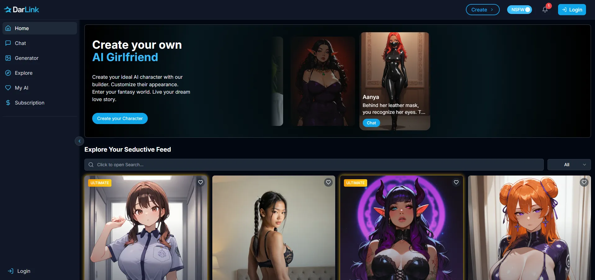DarLink AI homepage